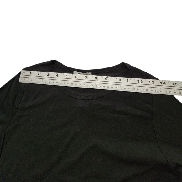 COMUNE WOMEN'S T-SHIRT SHORT-SLEEVE MALIBU BLACK‎ SMALL C19X96 - Picture 3 of 6